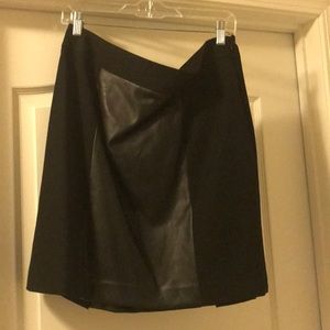 Banana Republic Leather Panel Skirt